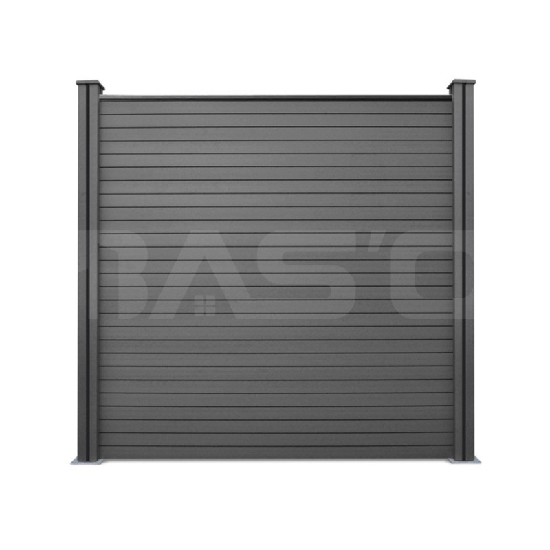 Zestaw słupków ogrodzeniowych i paneli WPC